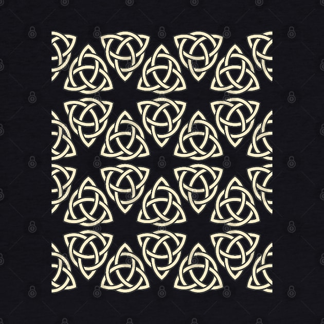 Triquetra Celtic Knot Interlaced With A Circle Pattern by taiche